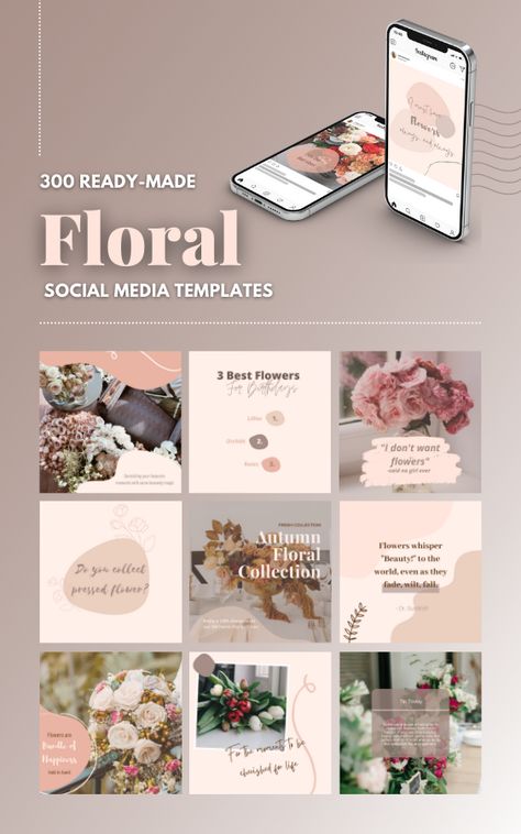 Floral Instagram Feed, Flower Social Media Design, Florist Content Ideas, Florist Social Media Ideas, Flower Shop Social Media Post, Flower Shop Social Media, Flowers Social Media Design, Flower Business Instagram Feed, Florist Social Media Post