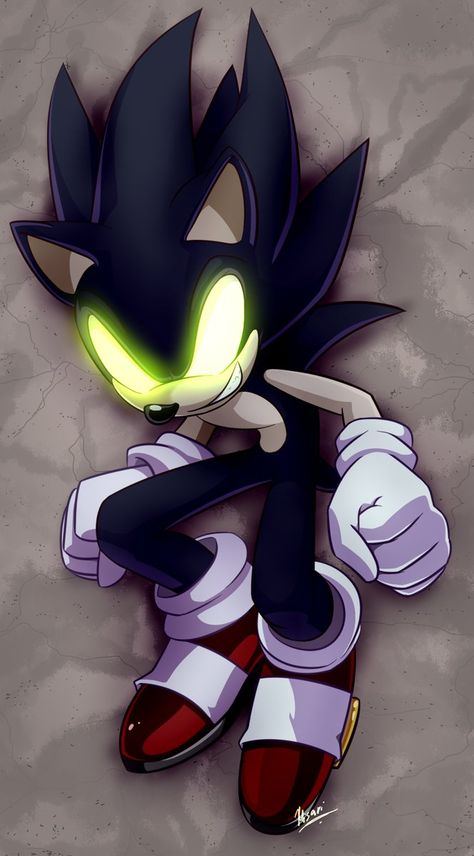 Dark Sonic (colored) by Myly14 on DeviantArt Dark Sonic, Sonamy Comic, Sonic Unleashed, Game Sonic, Sonic Heroes, I Failed, Silver The Hedgehog, Dark Artwork, Sonic And Amy