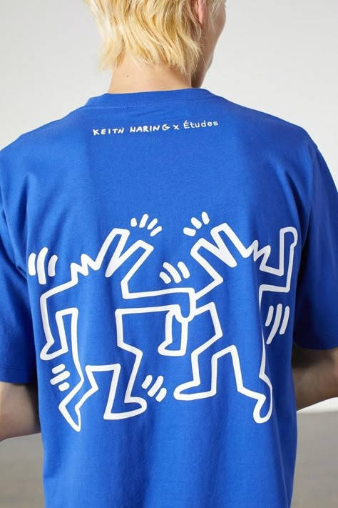 Keith Haring Shirt, Keith Haring T Shirt, Minimal Shirt Design, Painterly Style, Tshirt Printing Design, Shirt Design Inspiration, Graphic Tshirt Design, Graphic Tee Design, Typography Tshirt