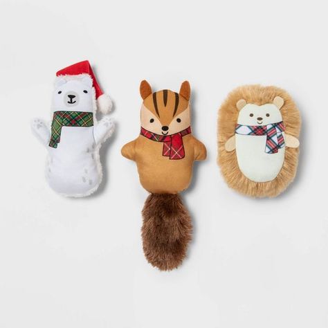 Snow Shoe Lodge Bear Chipmunk Hedgehog Dog Toy Set - 3pk - Wondershop™ : Target Hedgehog Toys, Snow Shoe, Christmas Dog Toy, Cute Dog Toys, Penguin Plush, Ideal Toys, Plush Dog Toys, Plush Dog, Snow Shoes