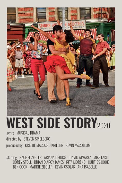 The West Side Story, West Side Story 2021 Poster, West Side Story 2021, Musical Posters, Movie Poster Project, Salsa Club, Corey Stoll, Posters Minimalist, Film Poster Design