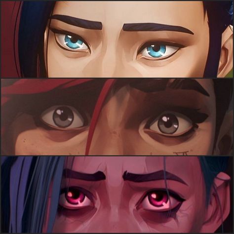 Arcane Eyes Reference, Hand Over Eyes Reference, Arcane Shading, Arcane Portrait, Arcane Faces, Arcane Eyes, Arcane Refrences, Arcane Study, Arcane Reference