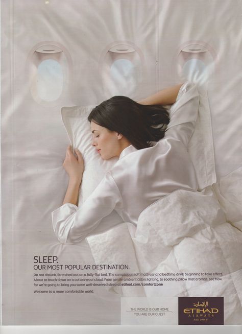 Etihad Sleep campaign Sleep Campaign, Motion Reference, Pillow Mist, Cabin Lighting, Soft Mattress, Beauty Posters, Key Visual, Health Planner, Flat Bed