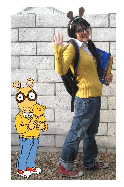 Arthur costume PBS storybook character kids Character Day Spirit Week, Arthur Costume, Book Character Costume, Storybook Dress, Cute Dog Halloween Costumes, Book Parade, Storybook Character Costumes, Book Characters Dress Up, Literacy Week