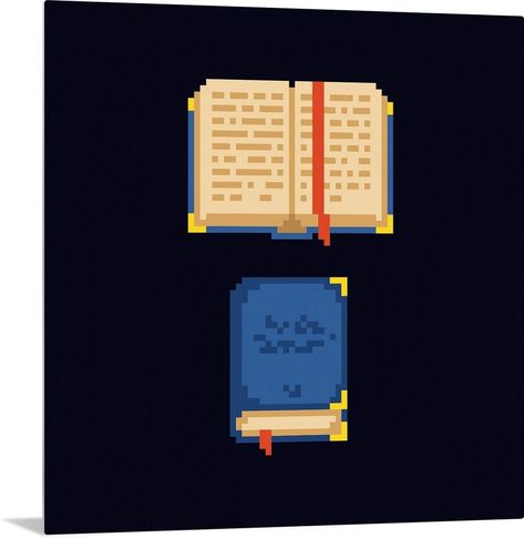 Pixel Art Ideas Book Pixel Art, Pixel Book, Animation Techniques, Pixel Game, Pixel Art Tutorial, Pixel Art Characters, Pixel Games, Black Peach, Muted Blue