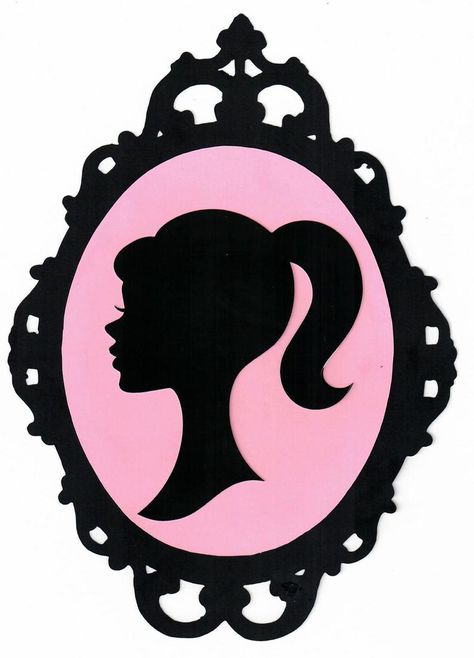 Barbie Mirror, Barbie Christmas Tree, Barbie Cupcakes, Barbie Tumblr, Barbie Silhouette, Barbie Party Decorations, Dr Seuss Birthday Party, Silhouette Cake Topper, Barbie Theme Party