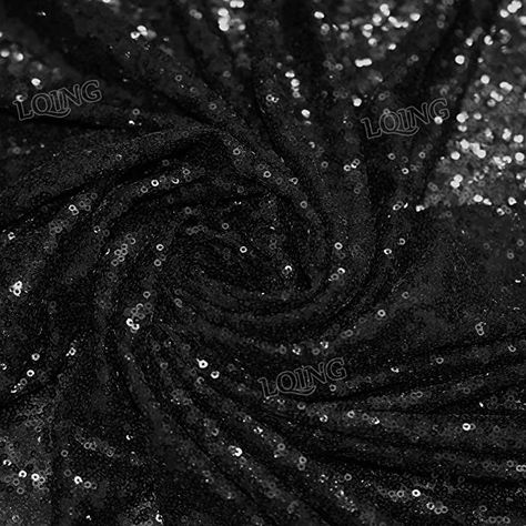 Alternative Costumes, Wedding Dress Decorations, Black Sequin Fabric, Tablecloth Backdrop, Fashion Photoshoot Ideas, Fabric For Clothes, Sparkly Fabric, Sequin Knit, Sequin Backdrop