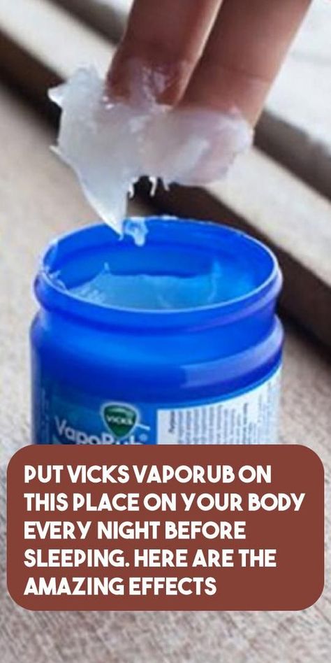 PUT VICKS VAPORUB ON THIS PLACE ON YOUR BODY Vic’s Vapor Rub Uses, Vics Vapor Rub Uses Life Hacks, Vicks Vapor Rub Sore Throat, Vicks Vapor Rub For Wrinkles, Vicks Vapor Rub On Feet Uses, Vics Vapor Rub Uses, Uses For Vapor Rub, Vics Vapor Rub, Vic Vaporub