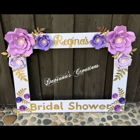 Bridal Shower Photo Frame, Photo Booth Frame Ideas, Frame Props, Photo Frame Prop, Bridal Shower Photos, Photo Booth Frame, Wedding Photo Booth, Designer Dresses Casual, Twin Birthday