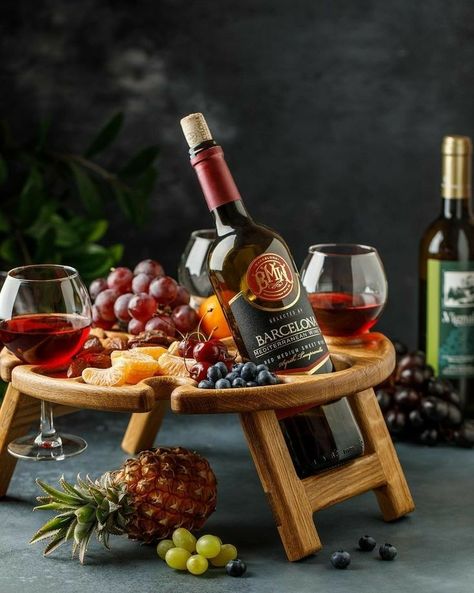 Wine Tables, Folding Wine Table, Wine Serving Trays, Picnic Wine, Tumblr Room Decor, Table Picnic, Beach Furniture, Table Folding, Tumblr Rooms