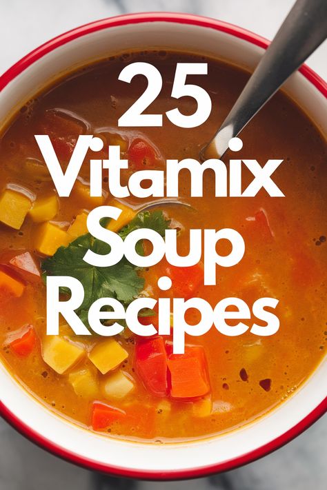 Vitamix soup recipes for quick and creamy meals. These recipes are perfect for busy weeknights and feature healthy, whole ingredients. From classic butternut squash soup to vibrant gazpacho, explore a world of delicious blended soups. Discover the power of friction heat, creating smooth and velvety soups in minutes. Vitamix Raw Soup Recipes, Vitamix Chicken Soup Recipes, Butternut Squash Soup Vitamix Recipe, Vitamix Soup Recipes Healthy, Healthy Vitamix Recipes, Vitamix Butternut Squash Soup, Creamy Meals, Butternut Squash Soup Vitamix, Blender Soup Recipes