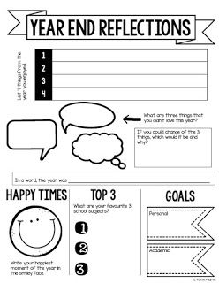 End Of Year Reflection, My Year In Review, Journal Prompts For Teens, Year End Review, Year End Reflection, Teacher Reflection, End Of Year Review, New Year's Eve Activities, Student Reflection