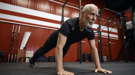 Over 60? Here Are 5 of the Best Exercises You Can Possibly Do | Eat This Not That Men Over 60, Over 50 Fitness, Best Core Workouts, Workout Routine For Men, Walking Exercise, Best Exercises, Push Ups, Workout Moves, Fitness Experts