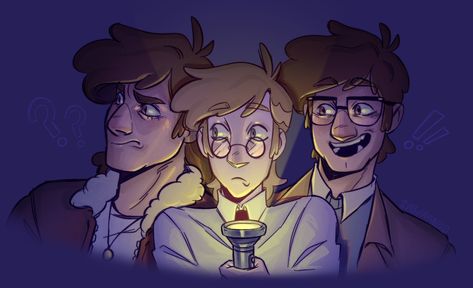 Mystery Trio Gravity Falls, Trio Poses Funny, Mystery Trio, Unicorn Wars, Stanley Pines, Fall Boards, Gravity Falls Fan Art, Gravity Falls Comics, School Tomorrow