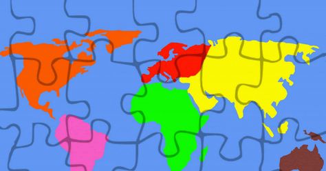 printable 7 continent puzzle map large.pdf Continents Activities, Basic Geography, World Map Puzzle, World Map With Countries, World Map Printable, World Puzzle, Geography Activities, Daily Crafts, Continents And Oceans