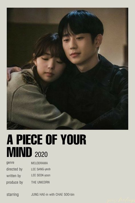 A Piece Of Your Mind Kdrama, Study Kdrama, Mind Poster, Film Recommendations, Movies To Watch Teenagers, Drama List, Night Film, Korean Drama Series, New Movies To Watch