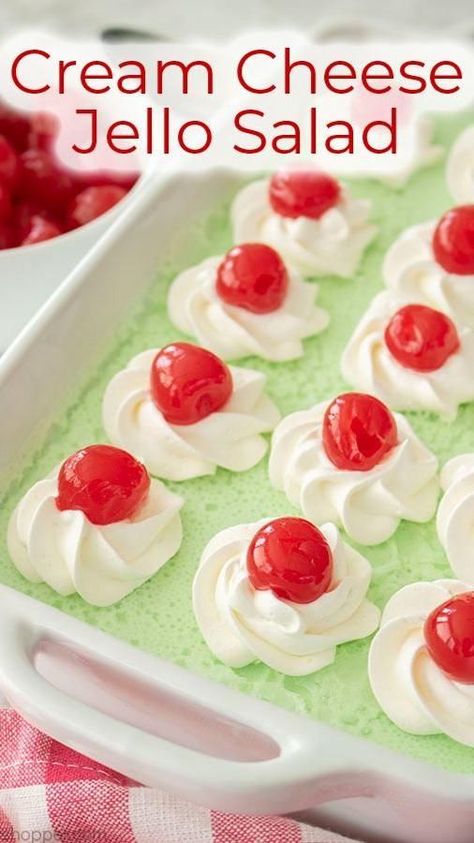 Cream Cheese Jello, Jello Cottage Cheese Salad, Cream Cheese Recipes Dessert, Recipes Using Cream Cheese, Jello Mold Recipes, Gelatin Salad, Fluff Salad Recipes, Cottage Cheese Desserts, Cottage Cheese Salad