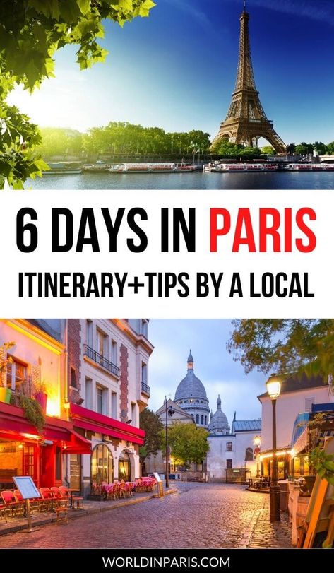 5 Days In Paris, 4 Days In Paris, One Day In Paris, Paris Sightseeing, Paris Bucket List, Europe 2024, Eiffel Tower In Paris, France Itinerary, Tower In Paris