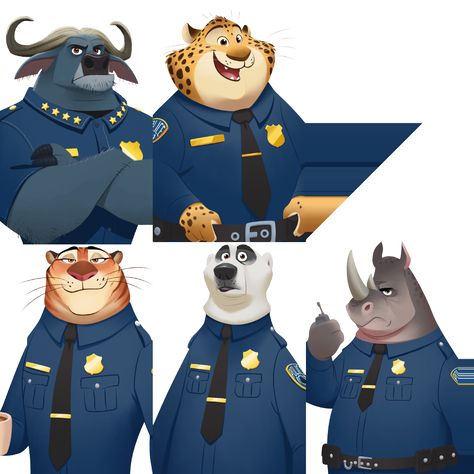 Zootopia Chief Bogo, Zootopia Concept Art, Chief Bogo, Zootopia Characters, Zootopia Fanart, 3d Movie, Tiger Illustration, Disney Zootopia, Animal Character