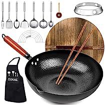 Best Wok, Oil Rack, Carbon Steel Wok, Searing Meat, Wok Pan, Fry Pan Set, Woks, Leftover Turkey, Honeycomb Design