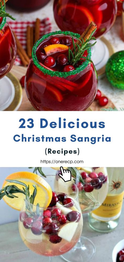 Celebrate the season with 23 delicious Christmas sangria recipes, blending festive flavors like cinnamon, cranberry, and citrus. Visit our site for expert tips to create the perfect holiday drink for your gatherings! Holiday Sangria Recipes, Christmas Sangria Recipes, Cranberry Sangria, Sparkling Sangria, Holiday Drinks Alcohol, Holiday Sangria, Drinks To Make, Christmas Sangria, Winter Cocktails Recipes