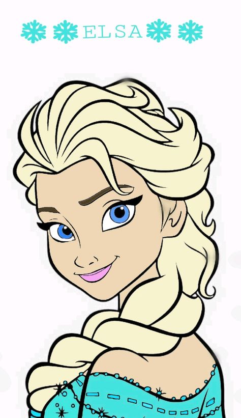 Elsa Cartoon, Disney Winter, Frozen Drawings, Elsa Coloring Pages, Disney Stained Glass, Disney Princess Colors, Kids Canvas Art, Princess Sticker