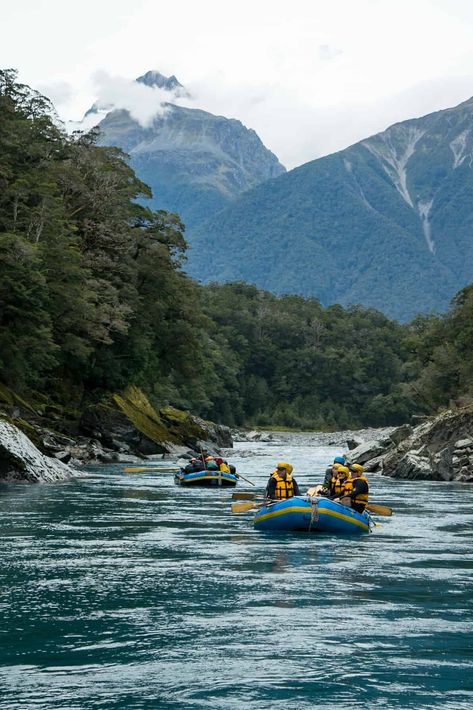 Rafting the Landsborough River – one of New Zealand’s greatest adventures River Rafting Aesthetic, Queenstown New Zealand Aesthetic, Rafting Aesthetic, Character Hobbies, New Zealand Aesthetic, Outfit Ideas Work, Travel Outfit Ideas, Adventure Picture, Comfy Travel Outfit