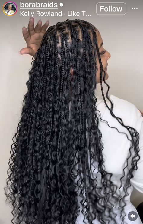 Small Box Braids Hairstyles Long, Box Braids Vacation, Knotless Boho Box Braids, Waist Length Knotless Braids, Braids Vacation, Blk Hairstyles, Vacation Braids, Small Box Braids Hairstyles, Curly Heads