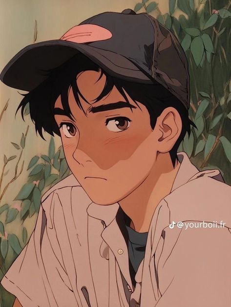 Ghibli Boy, Ghibli Boys, Ghibli Art, Anime Wall Art, Digital Art Anime, 90s Anime, Boy Art, Manga Illustration, Anime Scenery