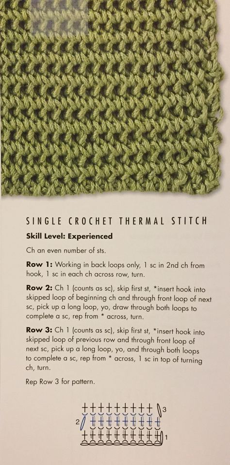 Single crochet thermal stitch Crochet Thermal Stitch Patterns, Thermal Stitch Crochet Strap, Thermal Knit Stitch, Crochet Thermal Stitch Tutorial, Thermal Stitch In The Round, Thermal Stitch Crochet Pattern, Thermal Crochet Stitch Tutorial, Thermal Crochet Stitch, Thermal Stitch Crochet