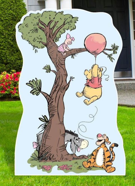 Winnie the Pooh Tree, Birthday Party Decor, Cut Outs, Party Decor, Party Decoration, Yard Art, Garden Decor, Winnie the Pooh and Friends - Etsy Winnie The Pooh Tree, Tree Birthday Party, Pooh Decor, Winnie The Pooh Decor, Tree Cutout, Brides Room, Baby Shower Party Decor, Winnie The Pooh And Friends, Pooh And Friends