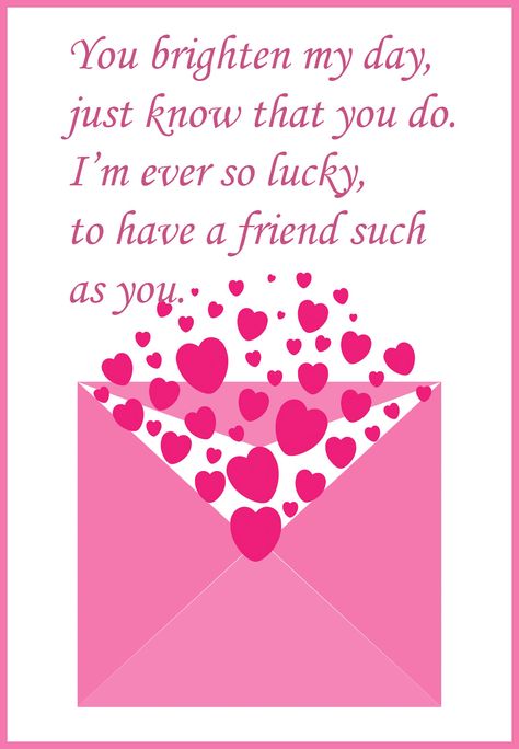 Valentines Greetings For Friends, Valentines Day Card Sayings, Happy Valentine's Day Friend, Friend Valentine Card, Best Friend Valentines, Valentines Day Poems, Happy Valentines Day Wishes, Happy Valentine Day Quotes, Card For A Friend