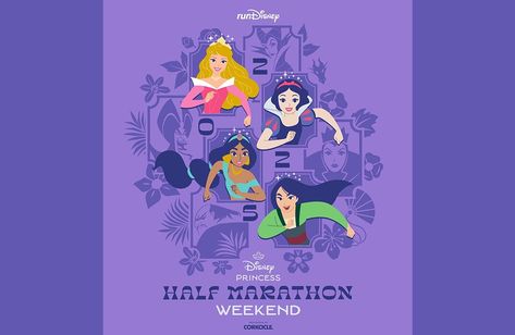 The 2025 Disney Princess Half Marathon Weekend will be here before we know it, and runDisney has given us the first look at the themes for each of the races! Disney Princess Marathon, Disney Princess Half Marathon, Disney Marathon, Princess Half Marathon, Disney World Tickets, Disney Attractions, Disney Vacation Planning, Disney Aulani, Disney Vacation Club