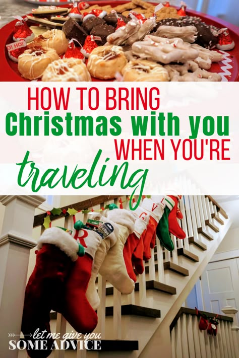 What to pack for a Christmas vacation away from home. Including how to decorate a vacation rental, packing tips for Christmas travel and more. Christmas vacation home | packable Christmas decor | how to travel at Christmastime with kids | celebrating Christmas on vacation | Christmas in a hotel room | packing ideas for Christmas via @someadvice Christmas Getaways, Disney Christmas Tree, Christmas Destinations, Packing Ideas, Cabin Christmas, Christmas Planning, Celebrating Christmas, Christmas Travel, Christmas Vacation