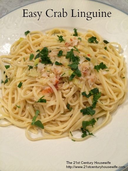 Crab Linguine, Linguine Recipes, Seafood Dish Recipes, Crab Recipes, Pasta Pasta, Linguine, Seafood Dishes, Sea Food, Shrimp Recipes