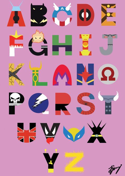 Superhero Classroom, Cartoon Logo, Superhero Birthday, Superhero Party, Fonts Alphabet, The Alphabet, Pics Art, 로고 디자인, Art Plastique