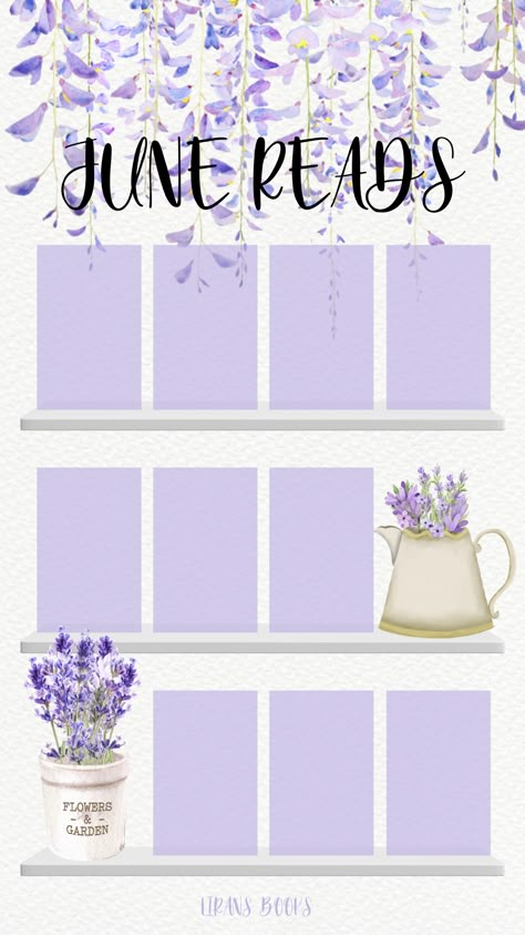 June Reading Tracker, June Books Read Template, Monthly Reading Template, Book Captions, Journal Reading Tracker, Monthly Reading Tracker, Journal Diaries, Tracking Journal, Reading Template