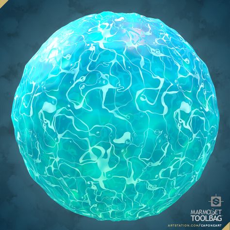 ArtStation - Stylized Texture Exploration : Water, caponeart Texture Exploration, Stylized Texture, Game Textures, Photo Texture, Out Of Time, 3d Texture, Materials And Textures, Environment Design, Environment Concept Art