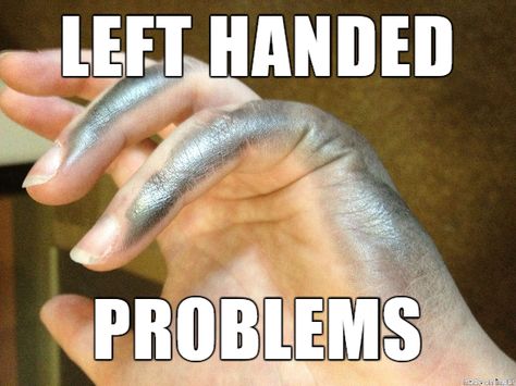 I am left-handed, which not only makes me far superior to all you ‘righties’ out there (unless you need a cheque signed, that’s a bit of a struggle!) but also leaves me open to so… Lefty Problems, Left Handed Problems, Hand Problems, The Meta Picture, Artist Problems, Left Handed People, Loose Tooth, Harry Truman, Rocky Balboa