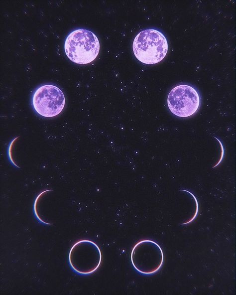 pinterest : tattooedavenue Purple Space Aesthetic, Purple Witch Aesthetic, The Moon Phases, Purple Aesthetic Background, Violet Aesthetic, Purple Wall Art, Purple Vibe, Lavender Aesthetic, Dark Purple Aesthetic