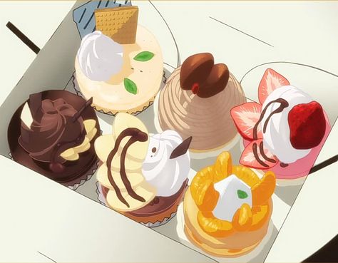 Anime Sweets Food, Yumeiro Patissiere, Food Anime, Foodie Art, Food Sketch, Food Illustration Art, K On, Food Wars, Cute Food Art