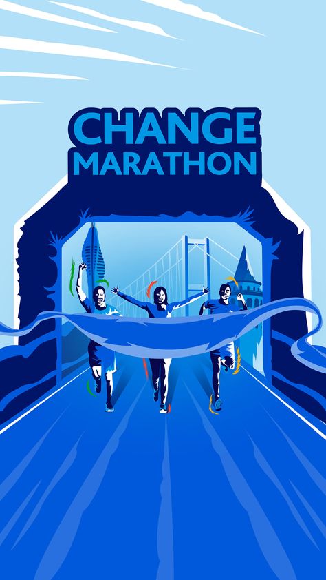 Marathon Design Graphics, Marathon Design, Packet Design, Festival Banner, Ads Creative Advertising Ideas, Advertising Ideas, Illustration Advertising, Key Visual, Social Media Design Inspiration