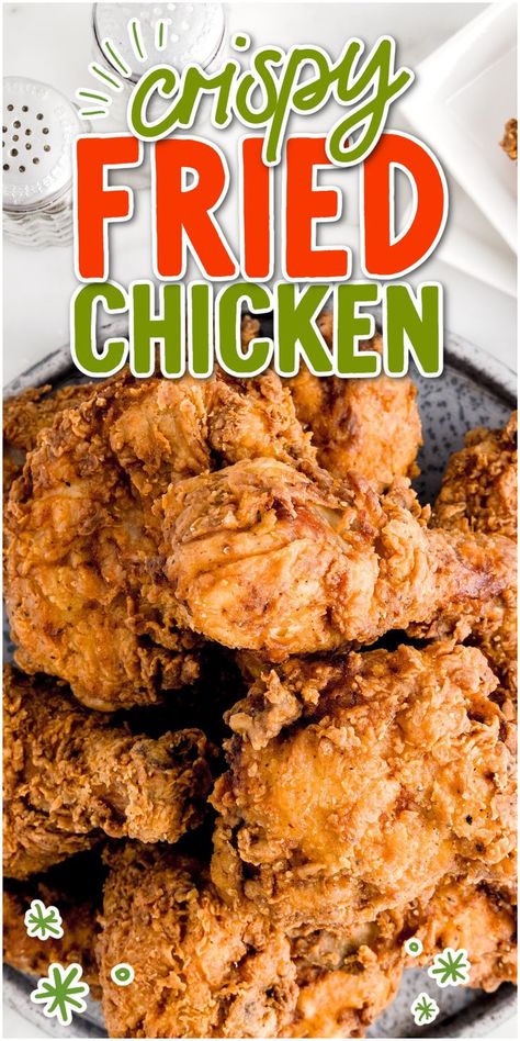 Fried Chicken Chicken Tender Recipes Fried, Fry Chicken Recipes, Double Fried Chicken, Kfc Fried Chicken Recipe, Fried Chicken Salads, Homemade Gravy Recipe, Fried Chicken Ingredients, Keto Fried Chicken, Family Dinner Night