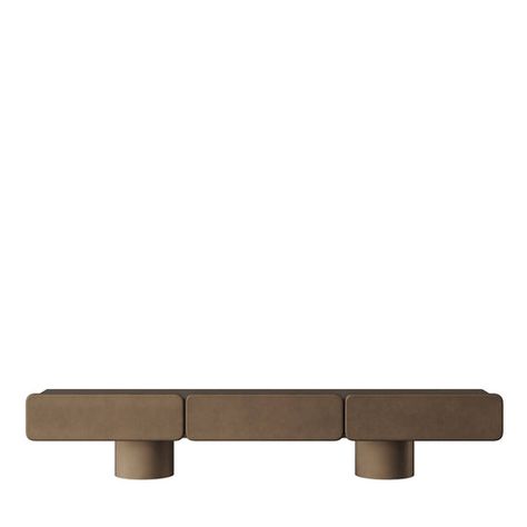 This elegant low sideboard features three spacious drawers and stylish round legs. Its design includes beautifully rounded fronts and angles, adding a touch of sophistication. The matte bronze metal effect lacquered finish on MDF provides a smooth and modern look. It stands on a sturdy metal cylinder base, enhancing its contemporary appeal. Brutalist Credenza, Brutalist Sideboard, Low Sideboard, Metal Cylinder, Candleholder Centerpieces, Mediterranean Decor, Wallpaper Walls Decor, Outdoor Armchair, Tabletop Accessories