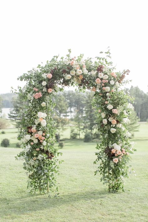 Prita+and+Mac’s+wedding+at+Twin+Lake+Village Wedding Flower Arch, Wedding Trellis, Floral Arches, Floating Candle Centerpieces, Lake Village, Love Well, Wedding Arches, Flower Arch, Floating Candle