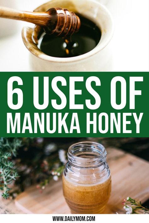 There are a number of Manuka honey uses that justify adding this honey to your shopping list. So if you love honey, here are 6 Manuka honey uses to try today. #manukahoney #honey Homemade Pimple Remedies, Benefits Of Manuka Honey, Manuka Honey Face Mask, Honey Health Benefits, Honey Lip Scrub, Manuka Honey Benefits, Honey Uses, Healthy Lifestyle Recipes, Types Of Honey