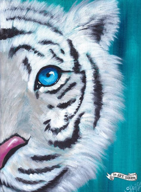 Tiger Painting Acrylic, Lion Painting Acrylic, Easy Tiger Drawing, Tiger Canvas Painting, Painting For Beginners Videos, Painting Tiger, Animal Canvas Paintings, Animal Paintings Acrylic, Canvas Painting For Beginners