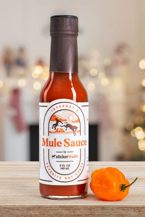 The best everyday hot sauce with a unique sweet heat that will upgrade any recipe. Pepper Ideas, Taco Food, The Best Chili, Sticker Mule, Best Chili, Spices Packaging, Dragon Ball Wallpaper Iphone, Sweet Heat, Chilli Pepper