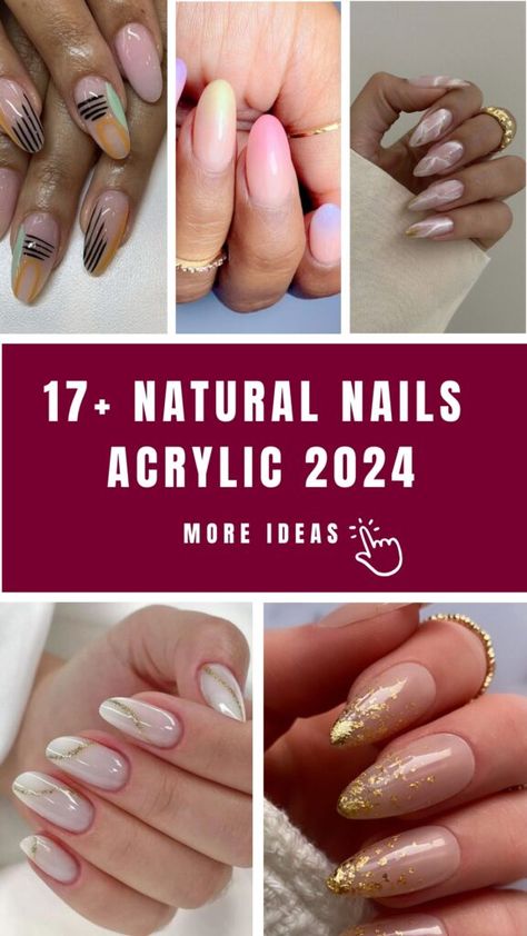 Natural Nail Acrylic, Nail Acrylic Ideas, Nail Acrylic Designs, Natural Looking Acrylic Nails, Natural Nails Acrylic, Natural Acrylic, Natural Acrylic Nails, Classy Nail Art, Chic Nail Designs