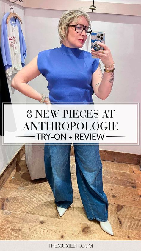 Anthropologie, Anthro, try-on, review, haul, spring outfit inspo, spring outfit ideas, dressing room selfies Anthropology Womens Clothing, Anthro Outfit Ideas, Anthropologie Collette Pants Outfit, Anthropologie Outfits 2024, Anthropology Outfit Ideas, Anthropologie Clothing Outfits, Anthropologie Inspired Outfits, Anthropologie Outfits Inspiration, Anthropologie Style Outfit